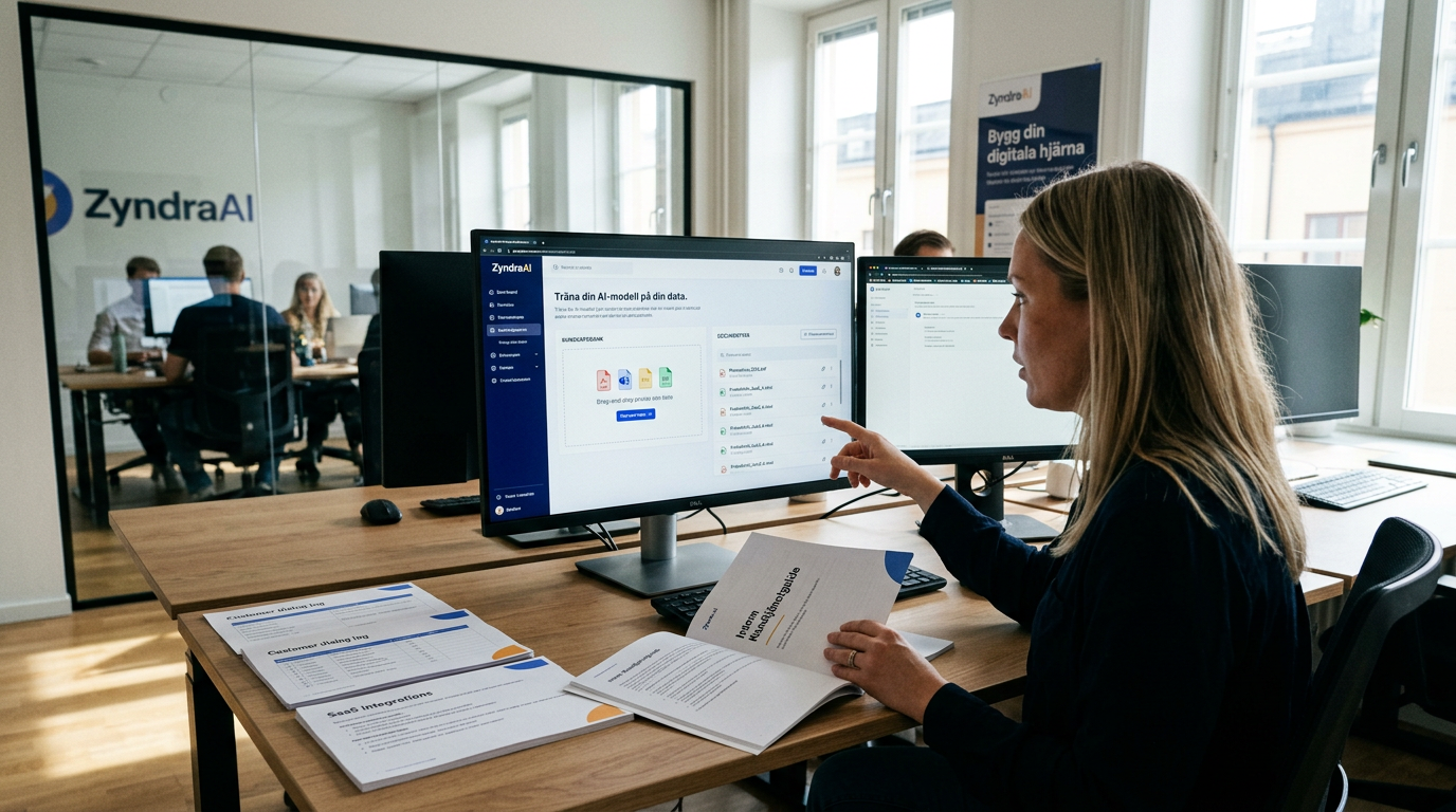 Så tränar du din första AI-agent på företagets egna data: En praktisk guide för e-handlare och SaaS