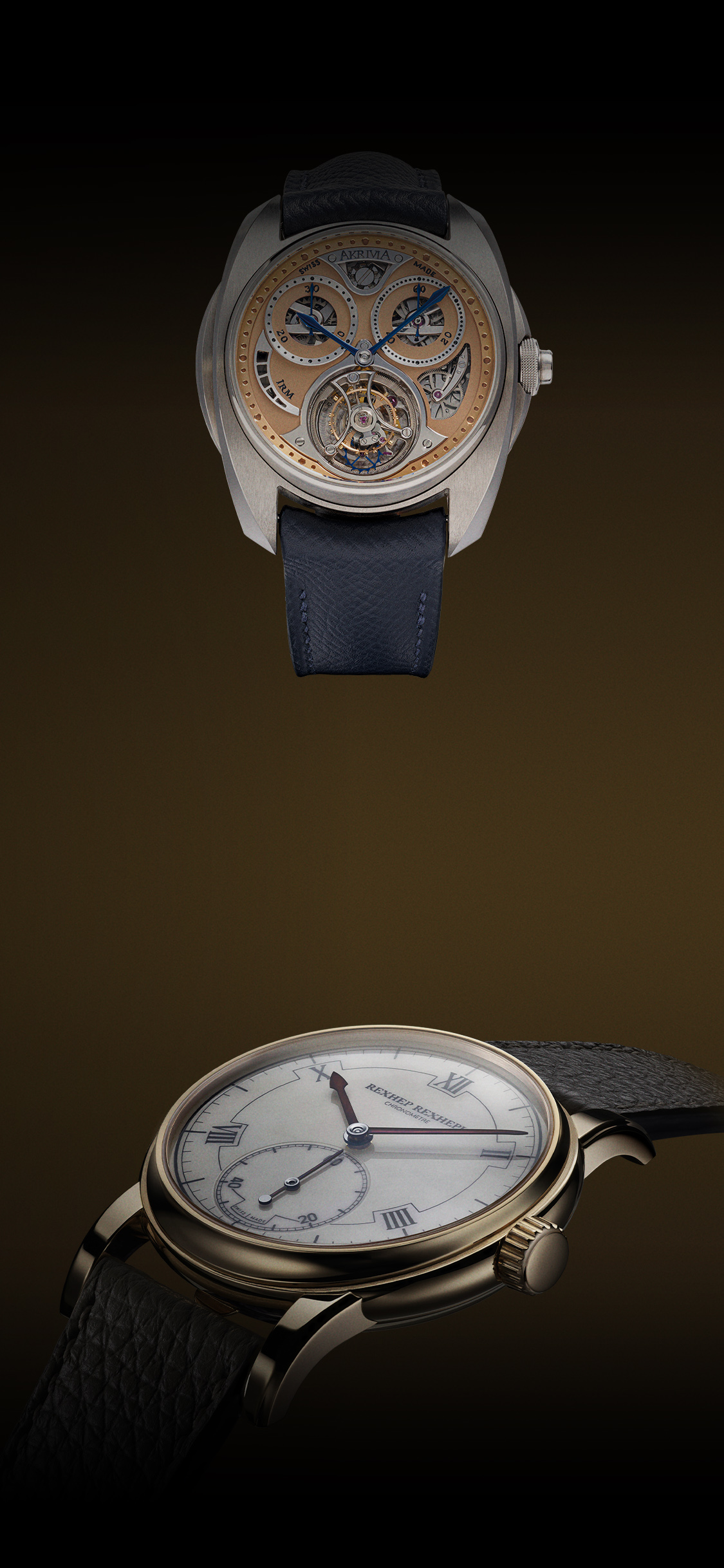 Collections AK-01 Tourbillon Chronograph Monopusher and RRCC II Chonomètre Contemporain II