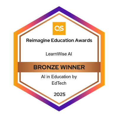 QS Reimagine Education Awards Bronze AI in Education LearnWise AI