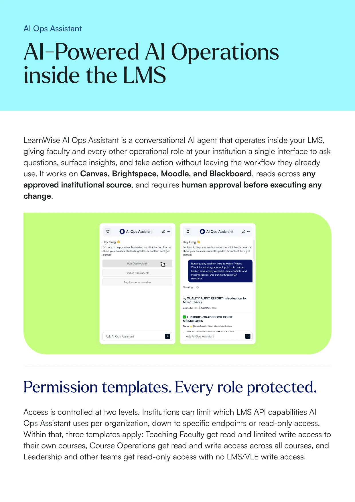 LearnWise AI Ops Assistant whitepaper page 1