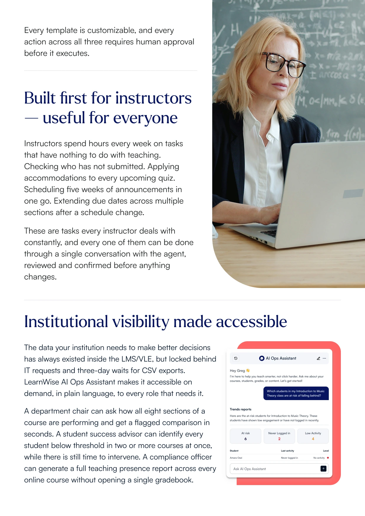 LearnWise AI Ops Assistant whitepaper page 2