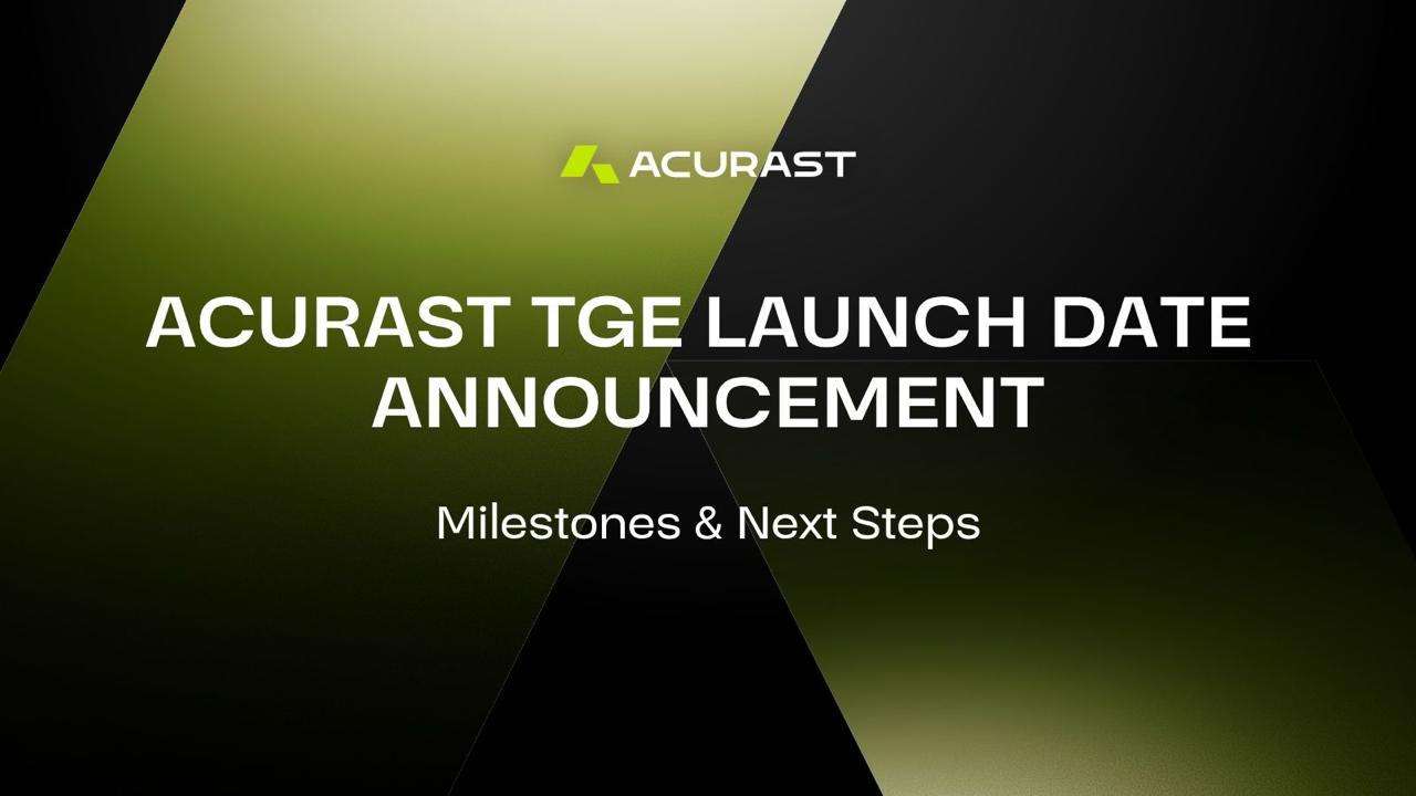 Acurast Association Announces Token Generation Event (TGE) Date and Preps for Mainnet Launch