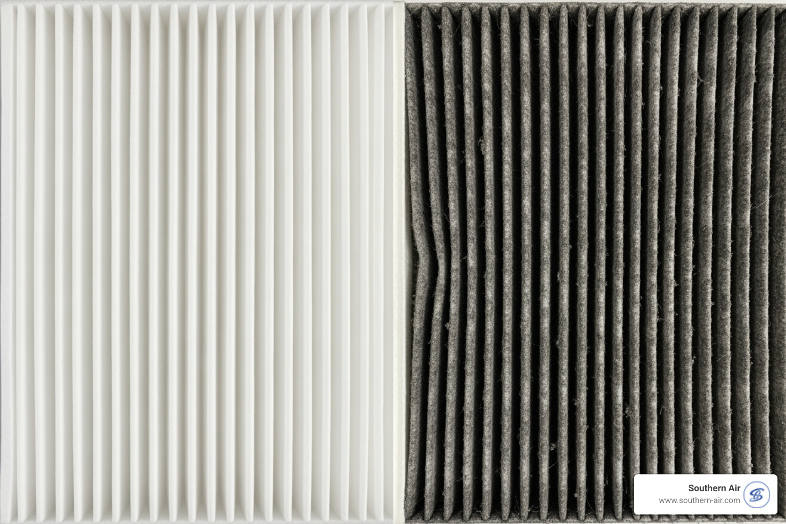 Clean vs. dirty air filter - Heat pump not heating