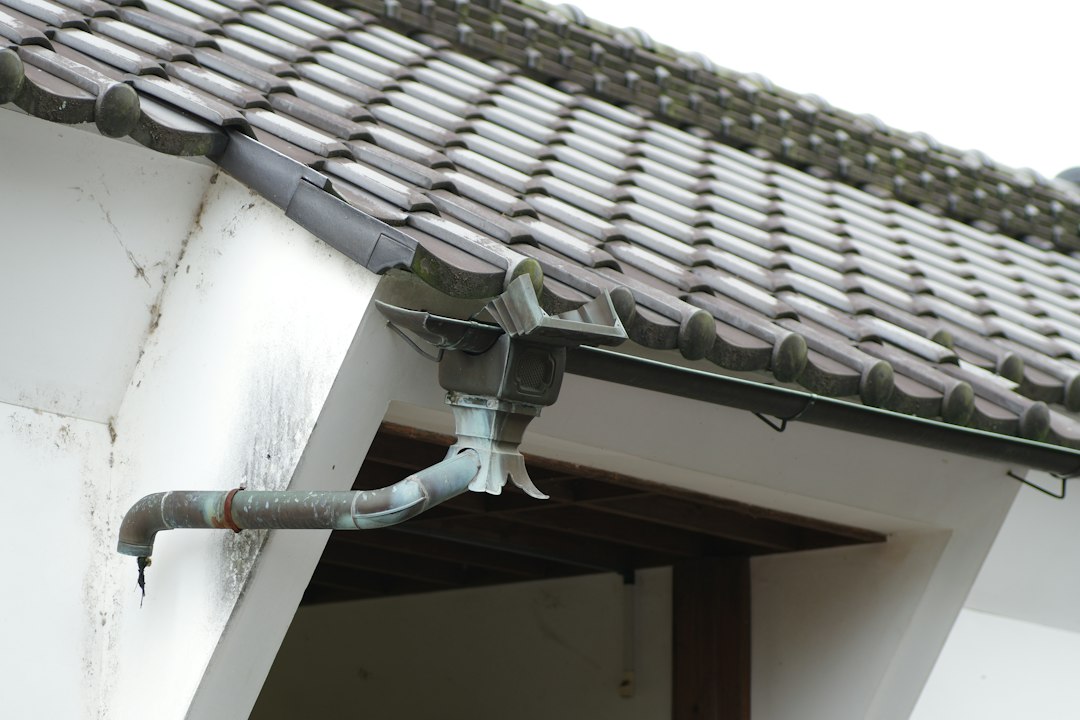 metal flue pipe going through a roof - furnace exhaust fan