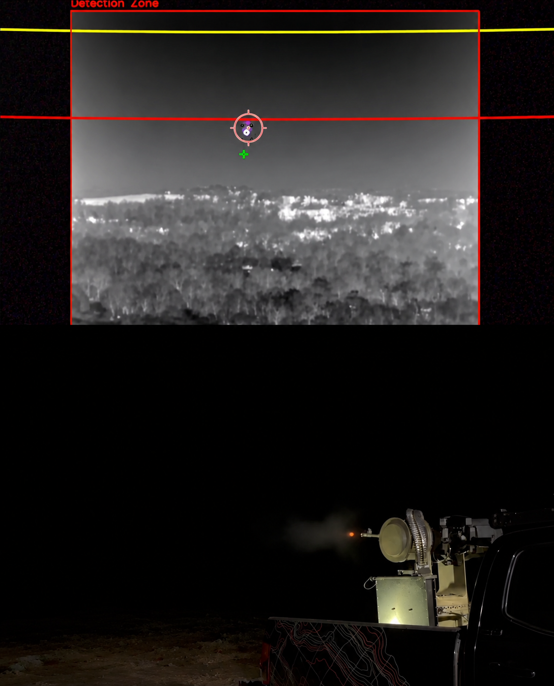 Bullfrog passive sensing and precision tracking of a drone at night