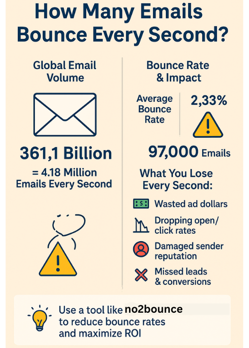 97,000 emails bounces every second