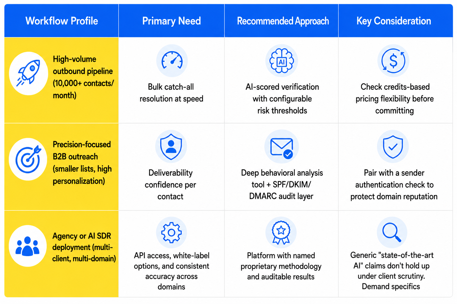 Key Takeaways: Choosing the Right Verifier for Your Workflow