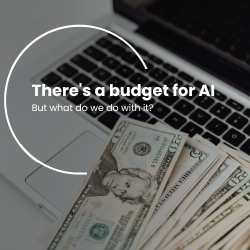 There's a budget for AI. But what do we do with it?