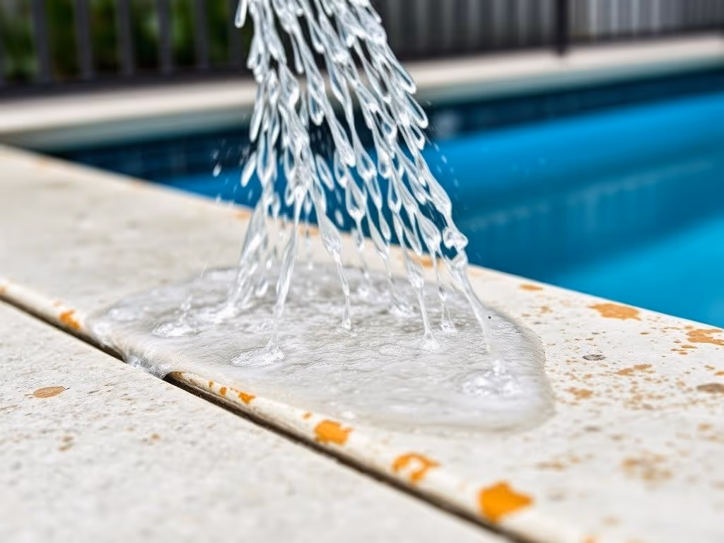 Pool cover close-up