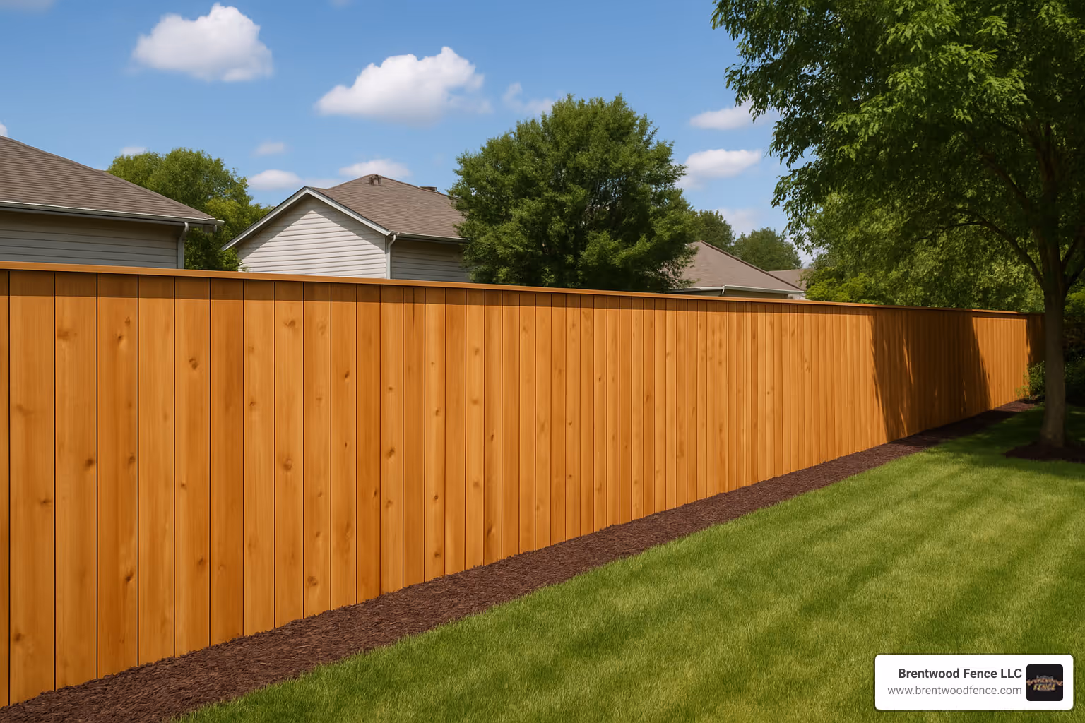 finished cedar privacy fence showing professional installation quality - fence repair company finished cedar privacy fence showing professional installation quality - fence repair company