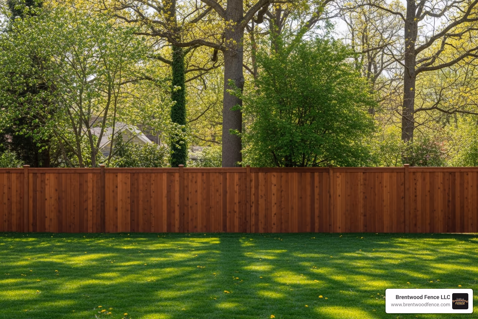 classic cedar privacy fence - backyard fences