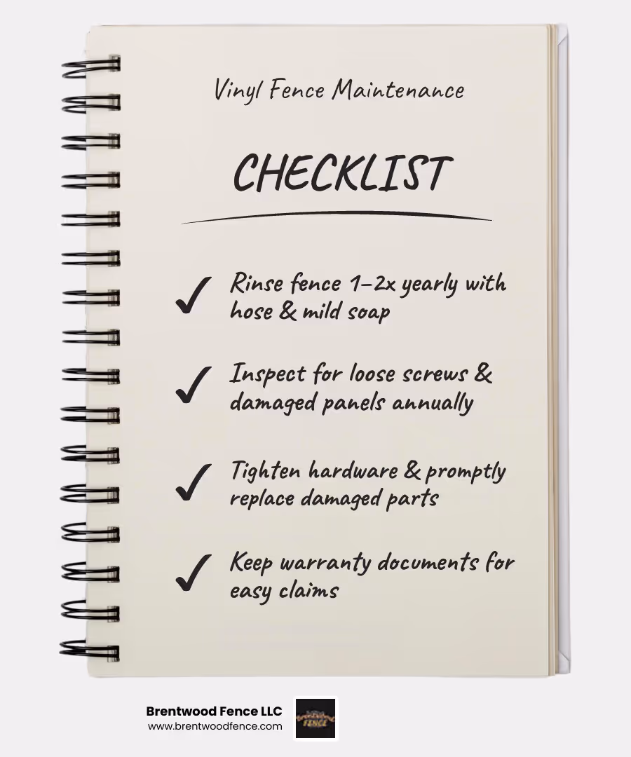 vinyl fence maintenance cost comparison - vinyl fence installation infographic checklist-notebook vinyl fence maintenance cost comparison - vinyl fence installation infographic checklist-notebook