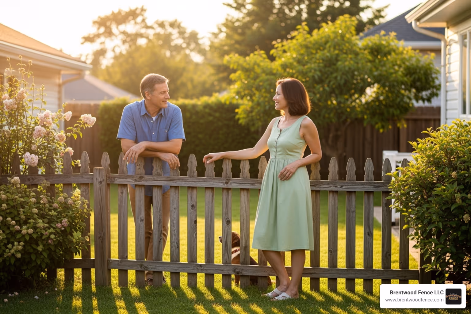 two neighbors talking calmly over a fence - can i remove neighbor's fence on my property massachusetts two neighbors talking calmly over a fence - can i remove neighbor's fence on my property massachusetts