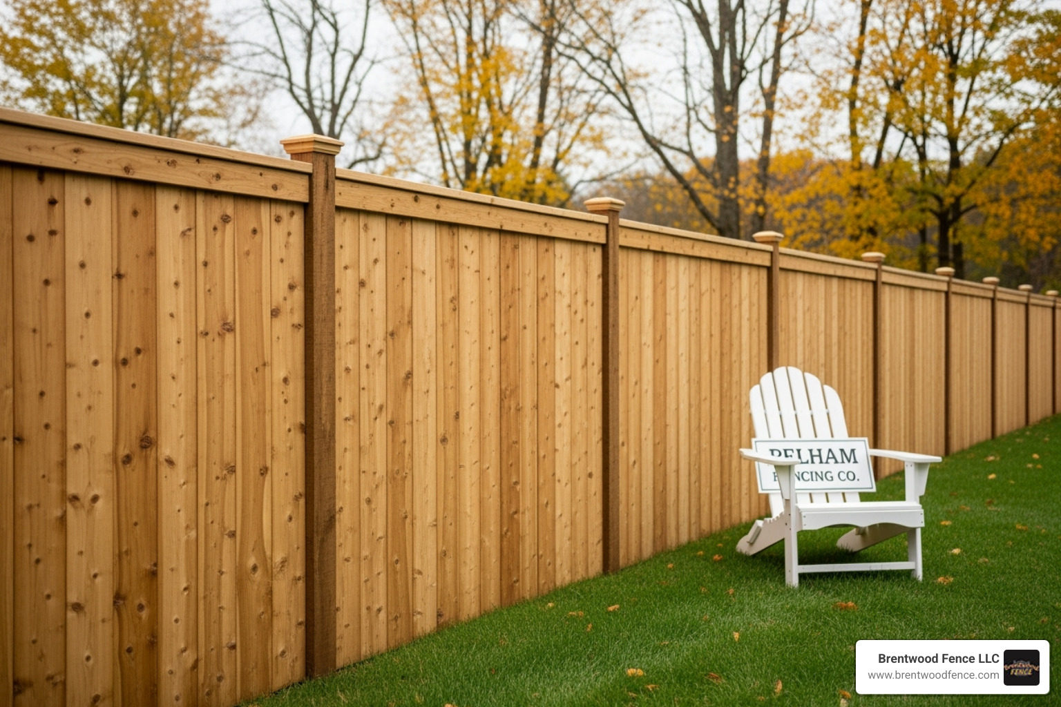 four fence material types side-by-side: wood, vinyl, aluminum, and chain link - fence company pelham nh