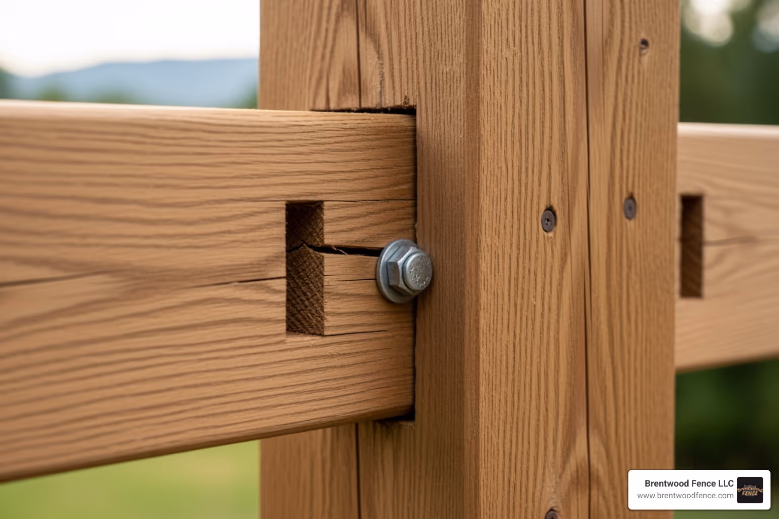 detailed close-up shot of a well-constructed fence joint - best rated fence company detailed close-up shot of a well-constructed fence joint - best rated fence company