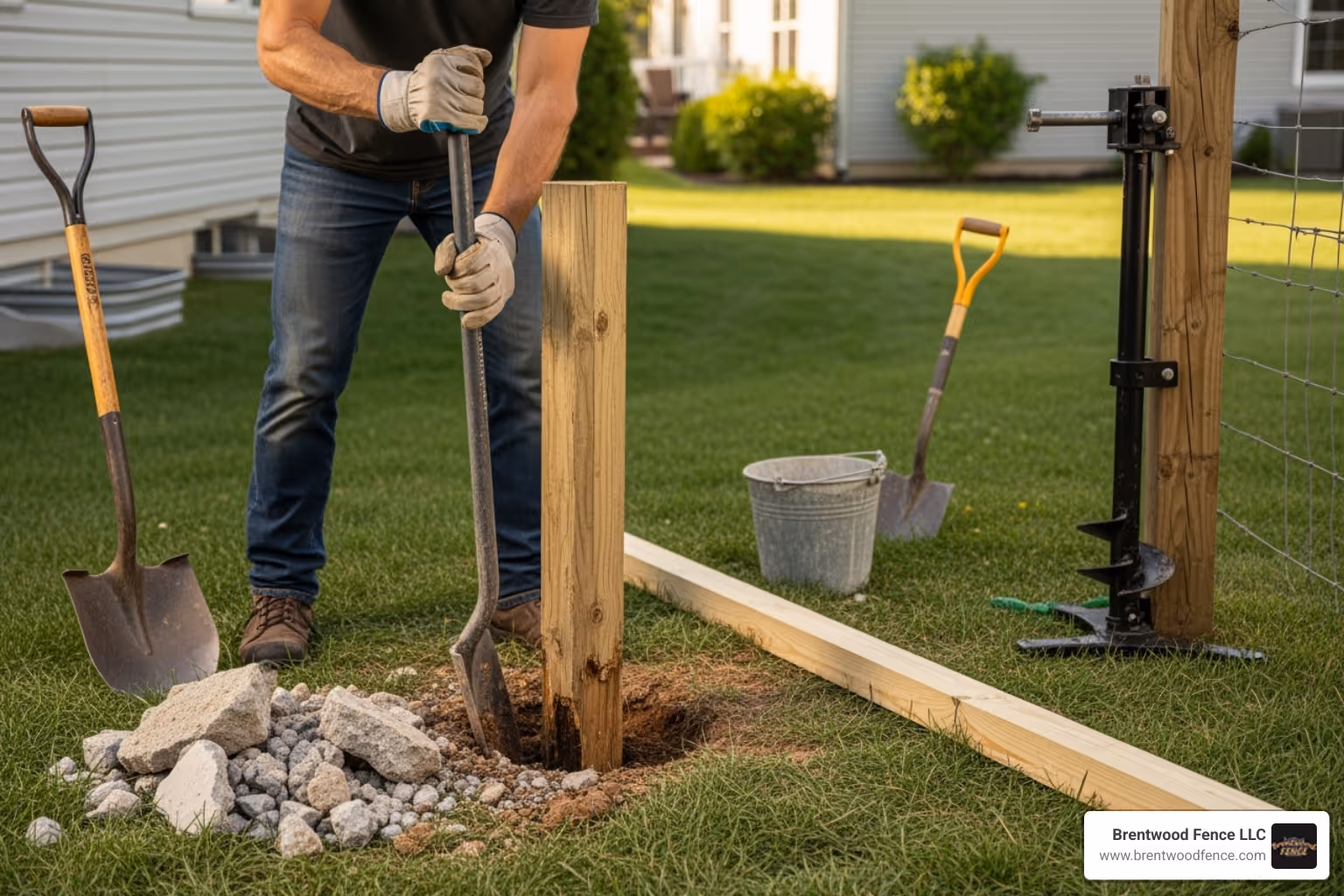 Master replacing a wooden fence post! Our guide covers professional techniques, concrete setting, and long-term stability.