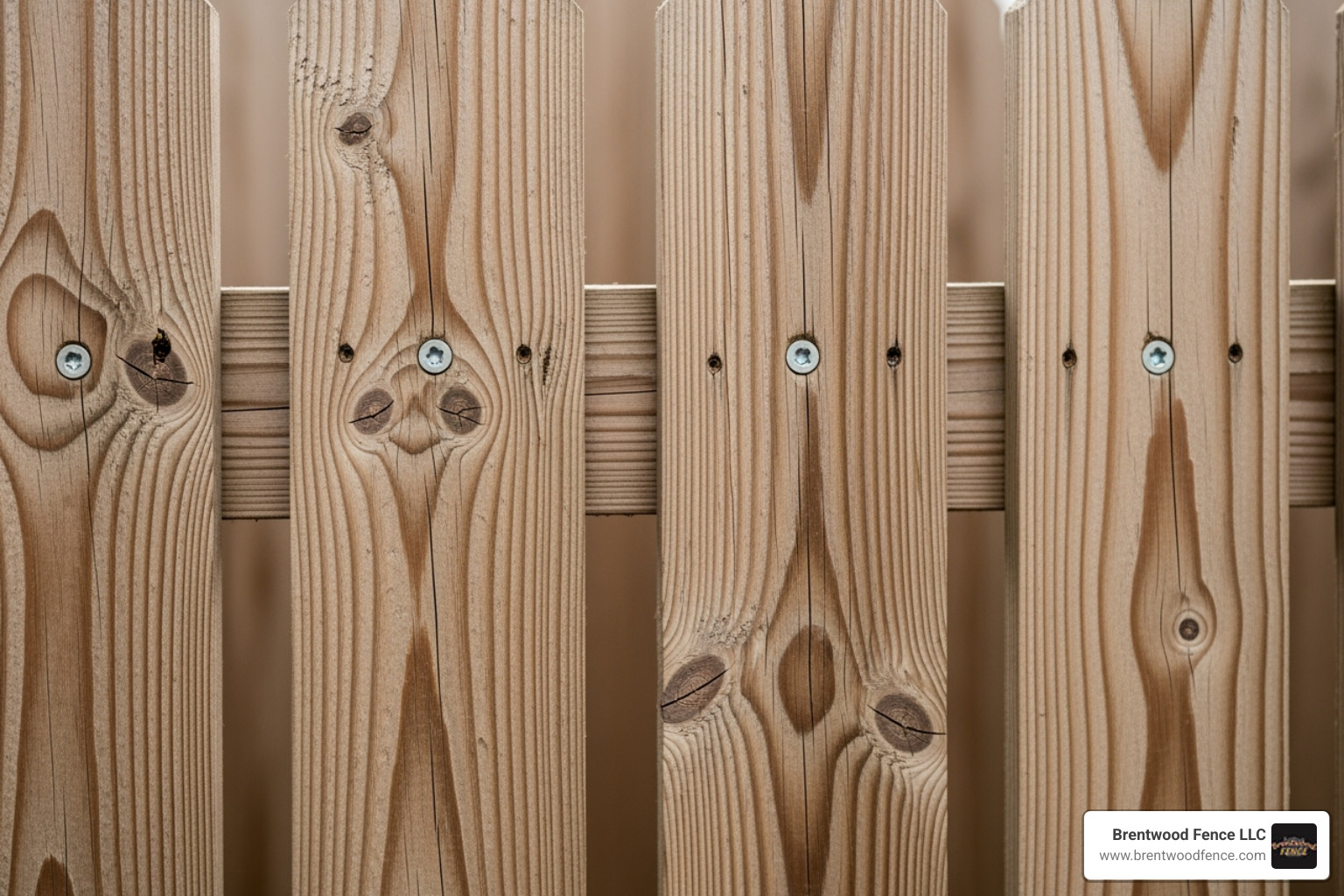 close-up of perfectly spaced pickets on rails - wooden privacy fence installation close-up of perfectly spaced pickets on rails - wooden privacy fence installation