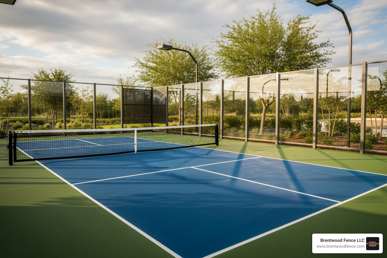 high-quality, sound-reducing fence system around a pickleball court - Pickleball Court Fencing high-quality, sound-reducing fence system around a pickleball court - Pickleball Court Fencing