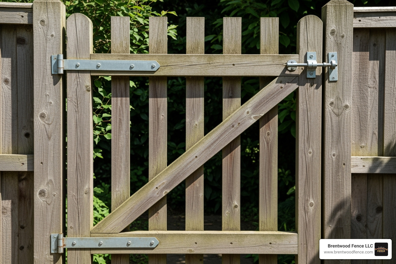 illustration of the correct diagonal brace placement to prevent sagging - wooden gate installation illustration of the correct diagonal brace placement to prevent sagging - wooden gate installation