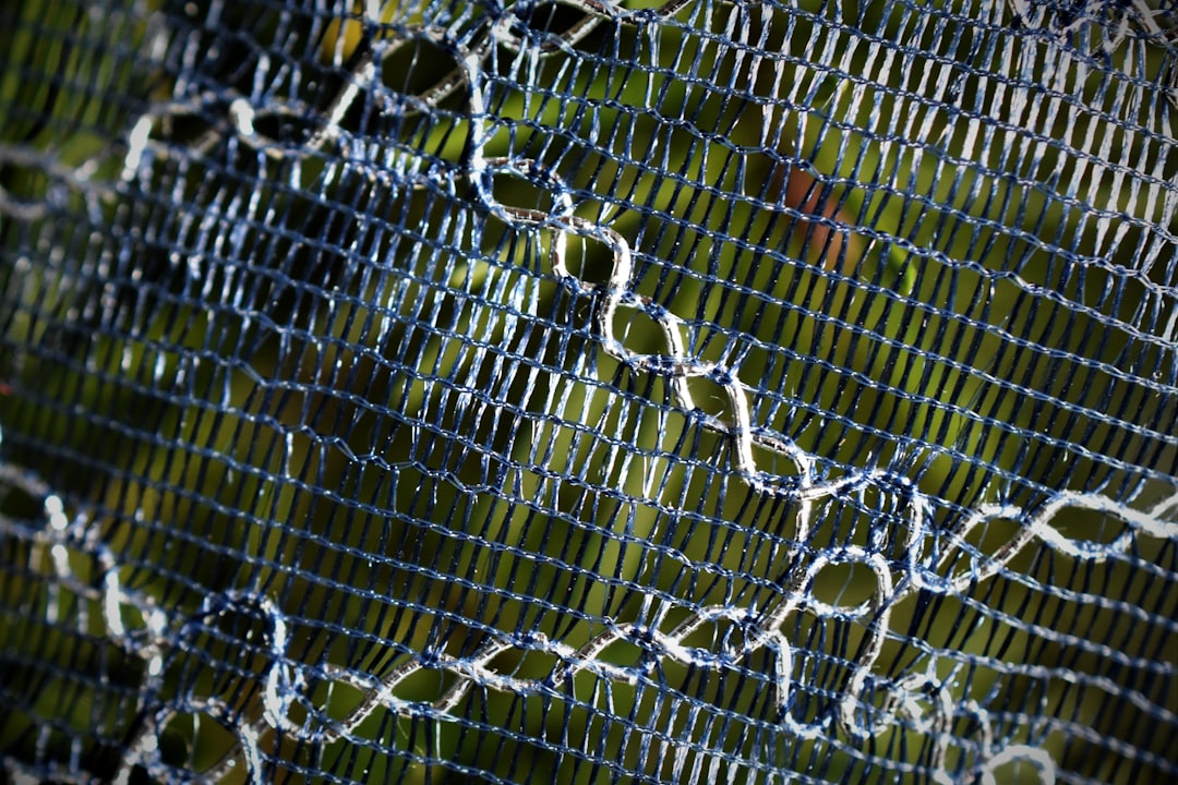 close-up on the woven diamond mesh of a galvanized fence - galvanized steel chain link fence close-up on the woven diamond mesh of a galvanized fence - galvanized steel chain link fence
