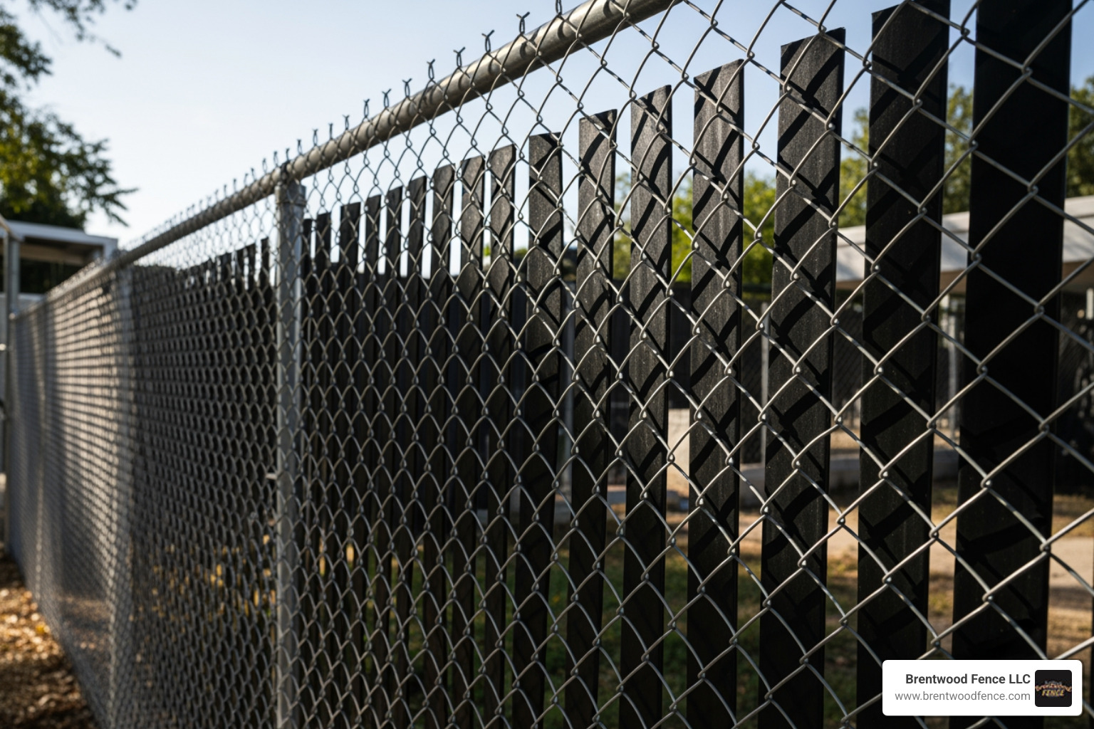 galvanized chain link fence with black privacy slats installed - galvanized steel chain link fence galvanized chain link fence with black privacy slats installed - galvanized steel chain link fence