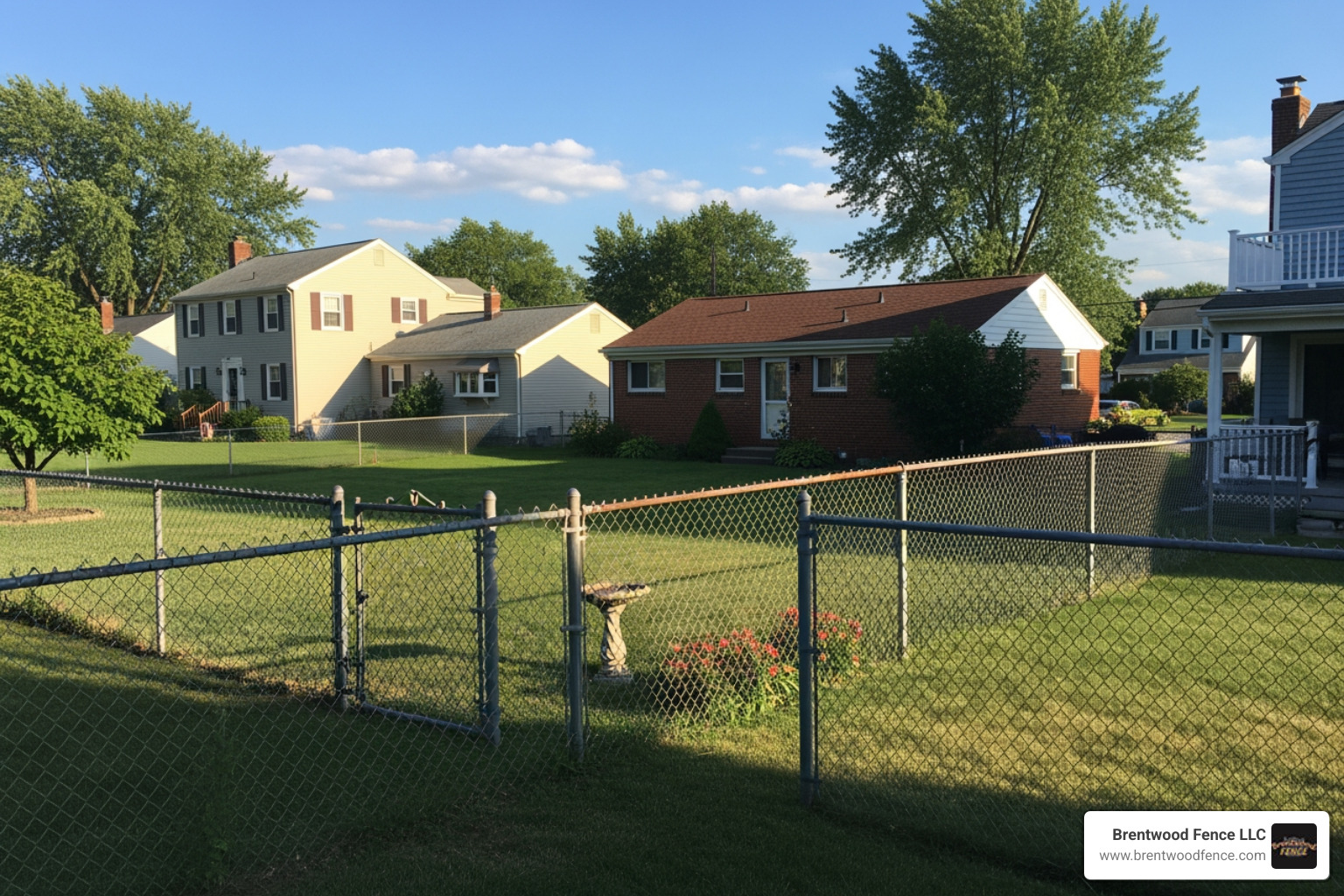 Different fence heights in a residential setting - cyclone fence cost