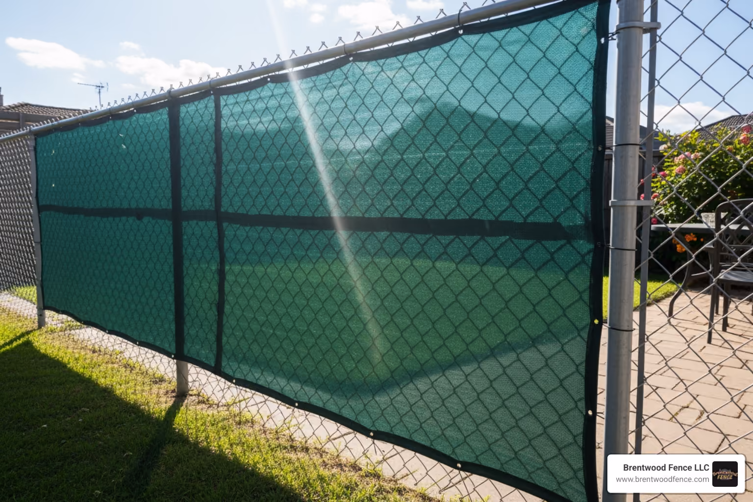 mesh privacy screen fence - cheap privacy for chain link fence