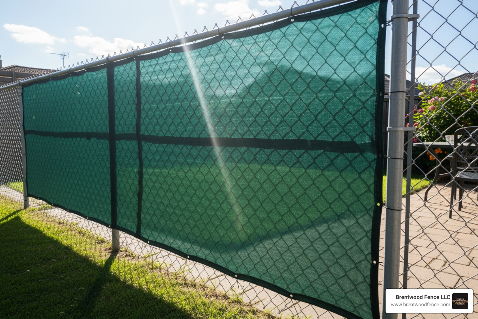 mesh privacy screen fence - cheap privacy for chain link fence