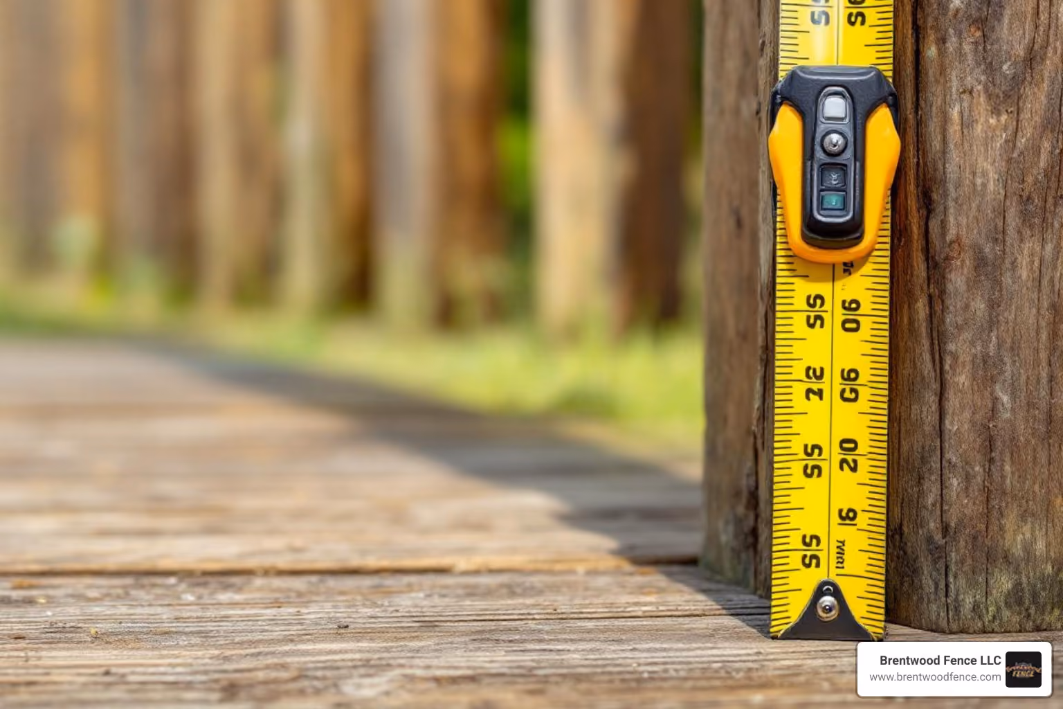 measuring tape next to a fence post - how high can a fence be in massachusetts