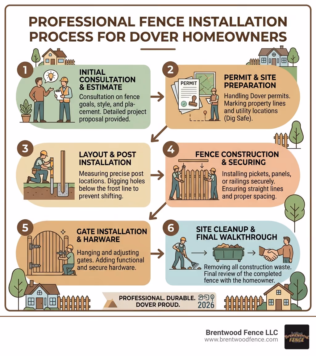 Step-by-step professional fence installation process for Dover homeowners - professional fence installation Dover Step-by-step professional fence installation process for Dover homeowners - professional fence installation Dover