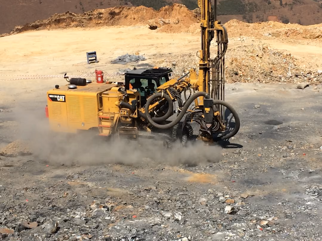 power auger in use at a job site power auger in use at a job site