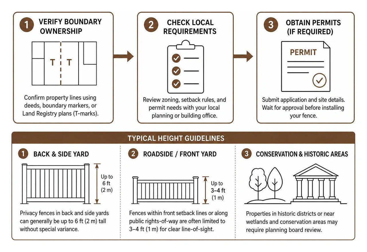 Fence permit and height boundary process Fence permit and height boundary process
