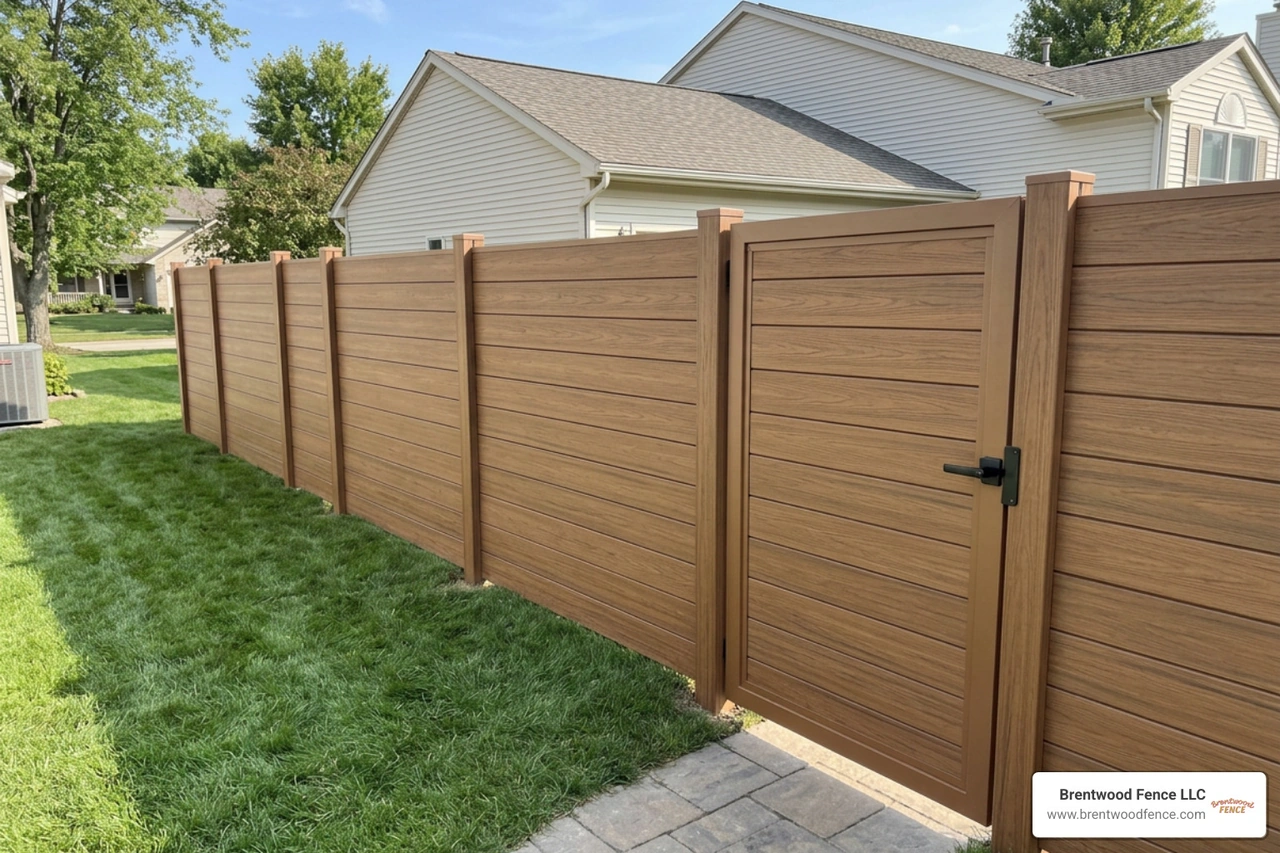 composite privacy fence with matching side entry gate composite privacy fence with matching side entry gate