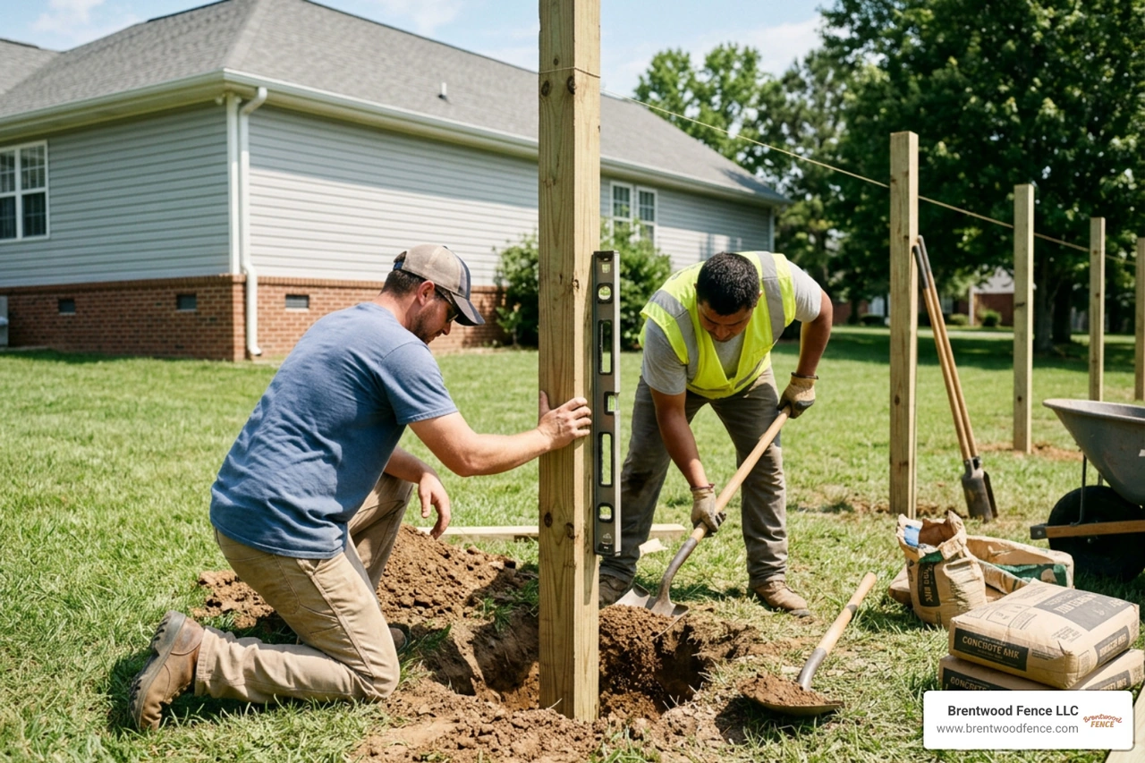 Fence post installation and digging