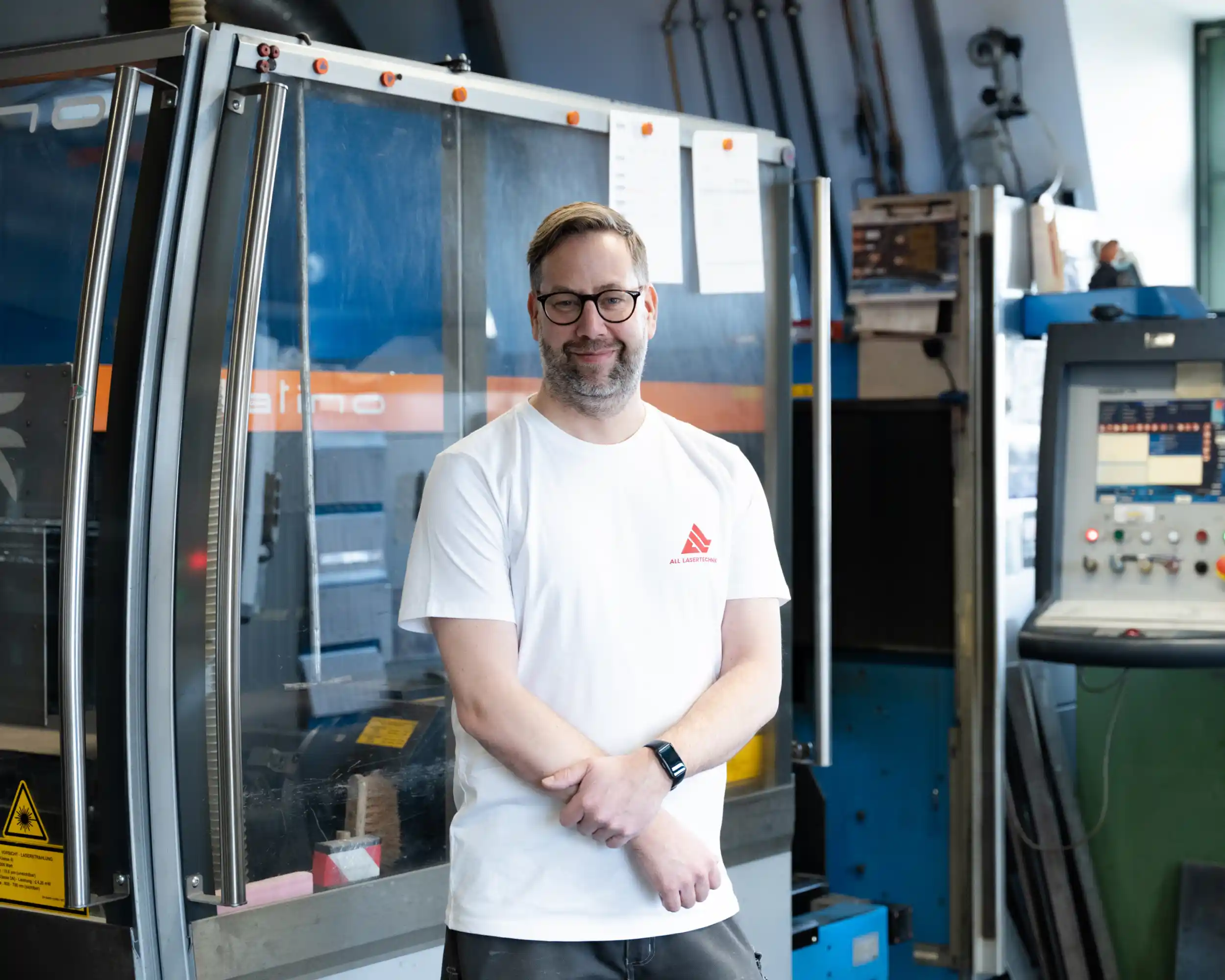 Bild eines Mitarbeiters von ALL Lasertechnik.