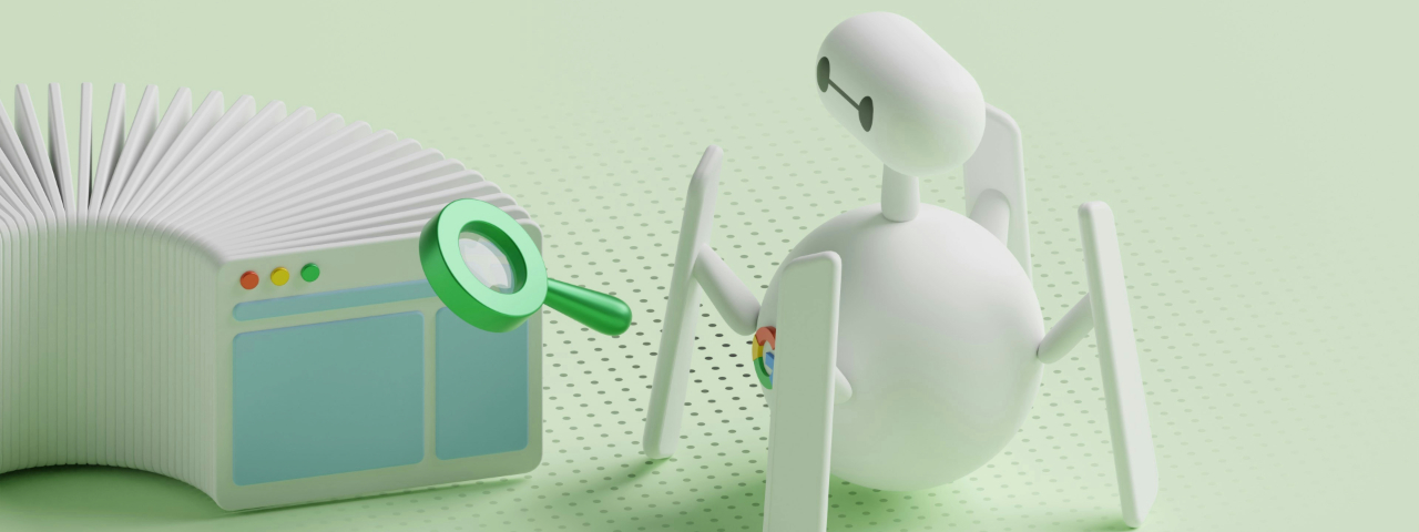 SEO crawler bot scanning competitor websites for keyword and content strategy insights.