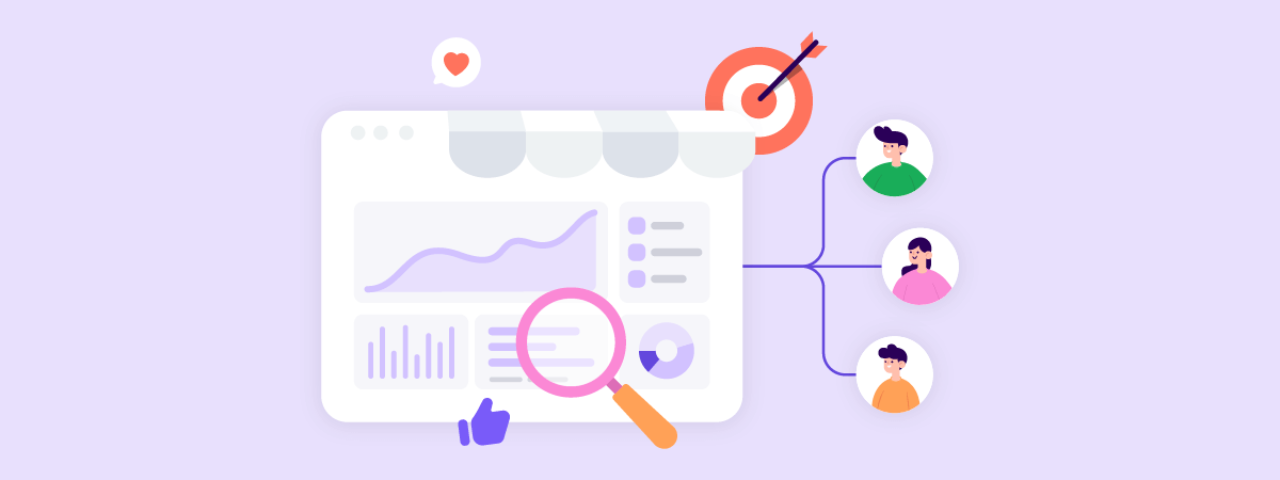 Ecommerce dashboard showing customer segments and performance data for personalization.