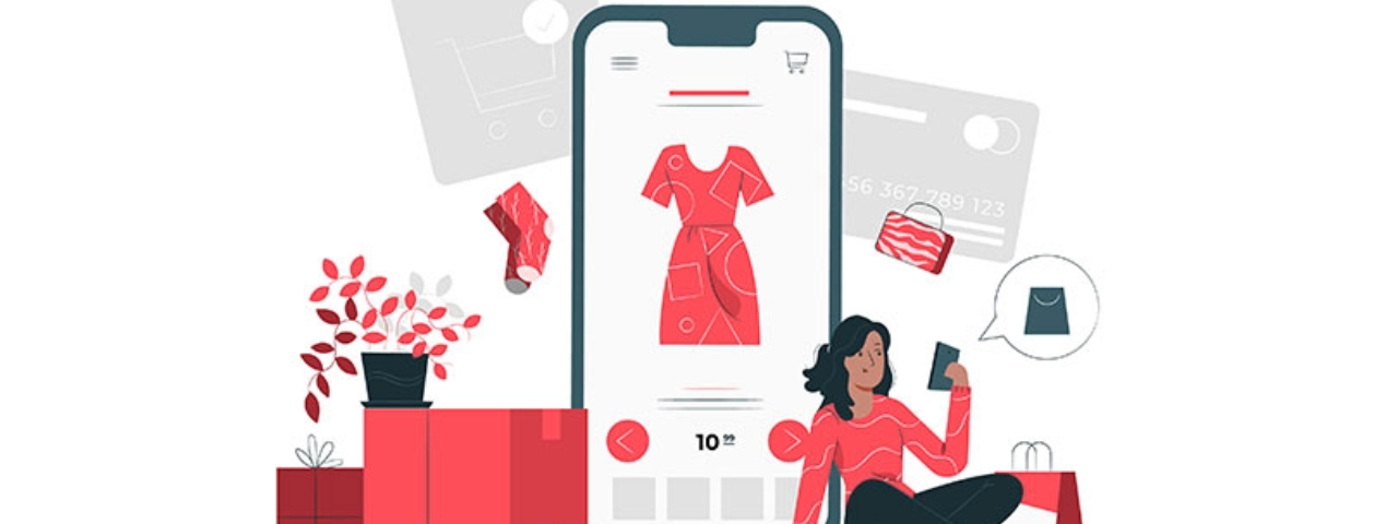 Illustration of mobile shopping experience highlighting Shopify brand identity and UX consistency.