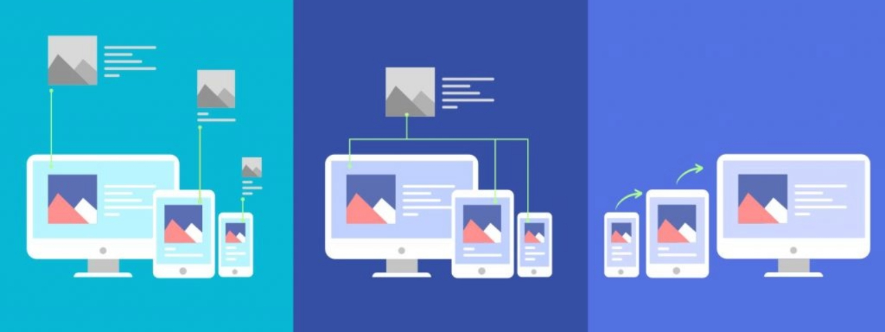 Responsive ecommerce design showing product images across multiple devices to improve user experience and purchase decisions.