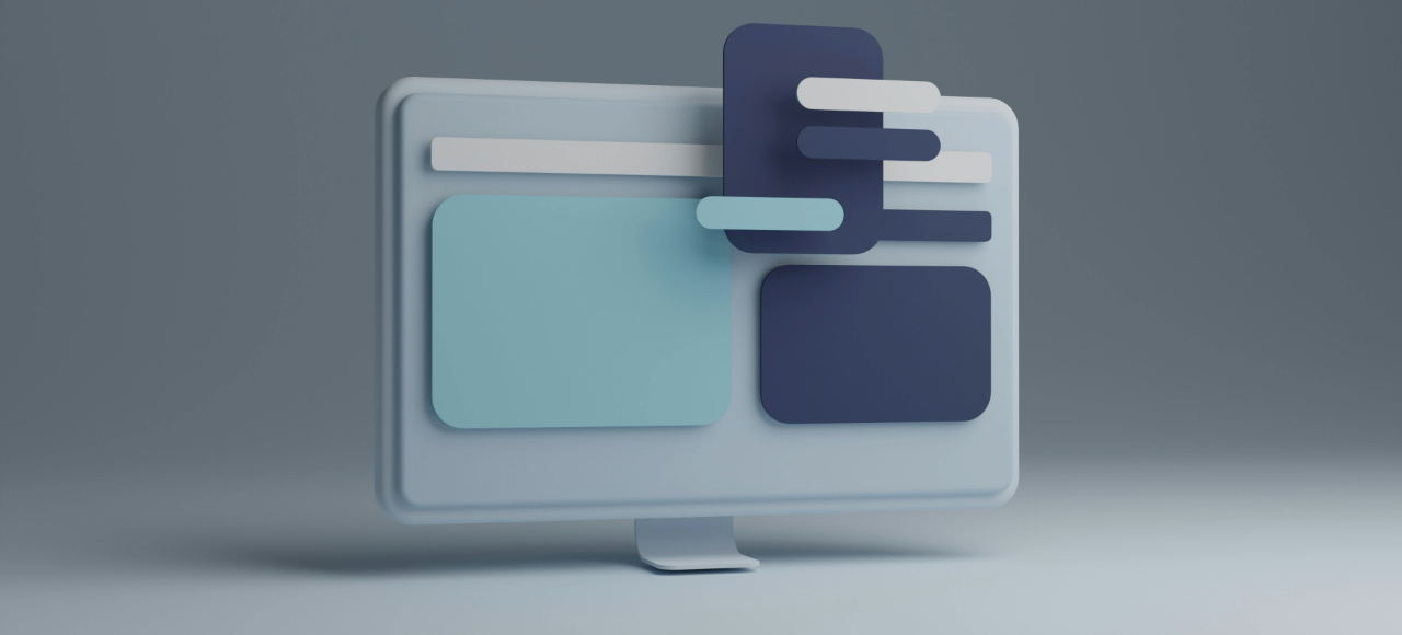 Illustration of product page on monitor highlighting structured sections for listing optimization and conversion clarity.