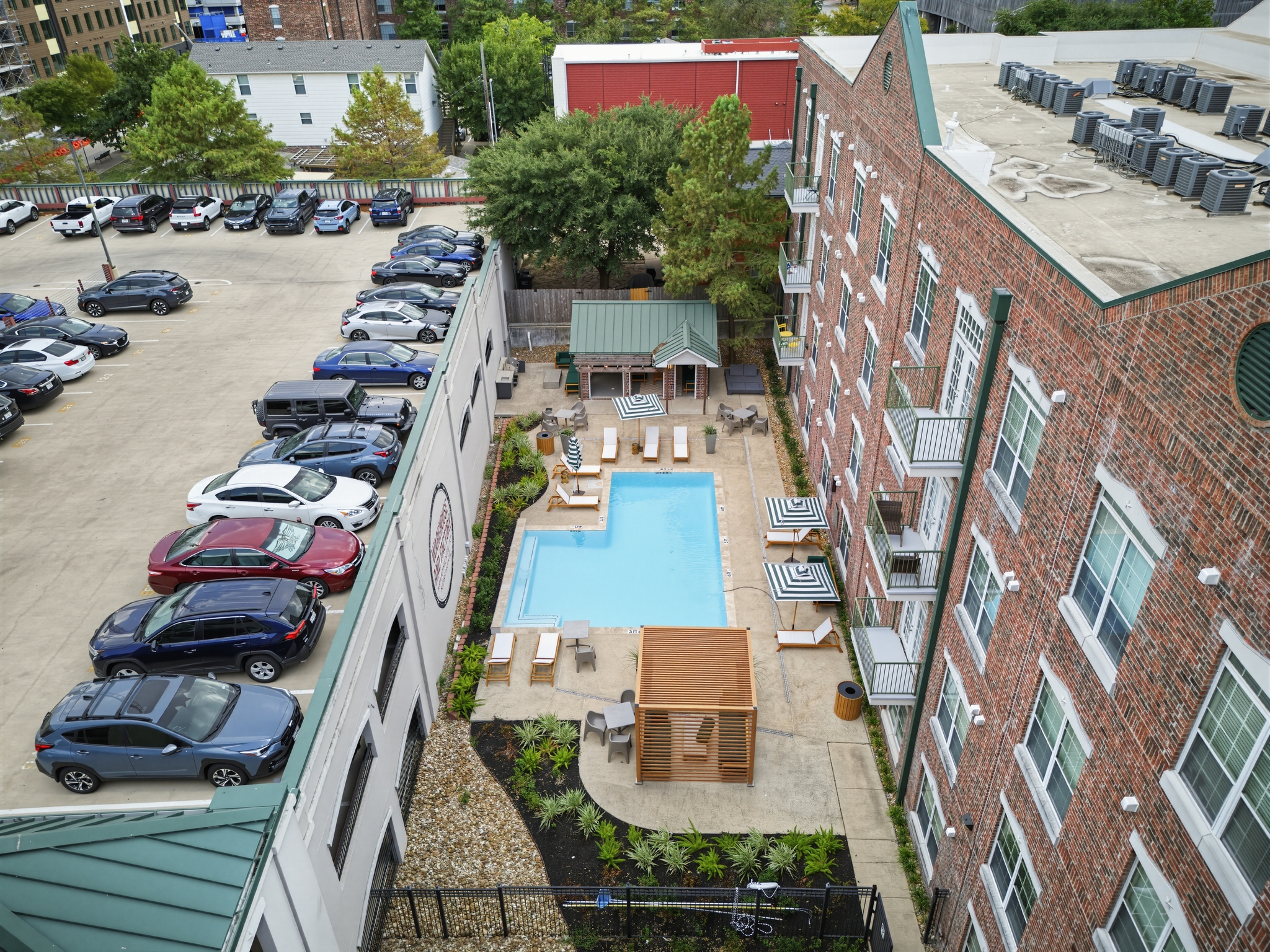 Exterior pool view of property 