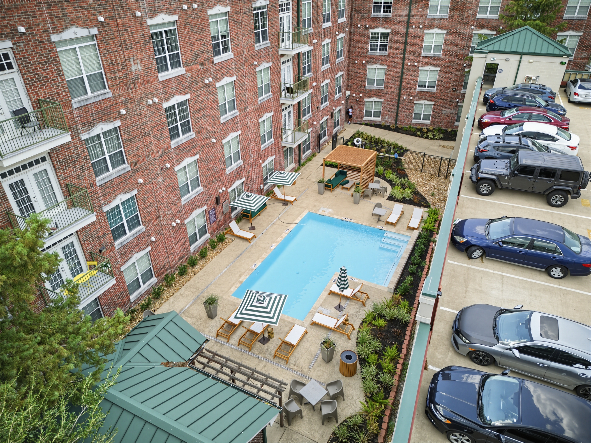 Exterior pool view of property 