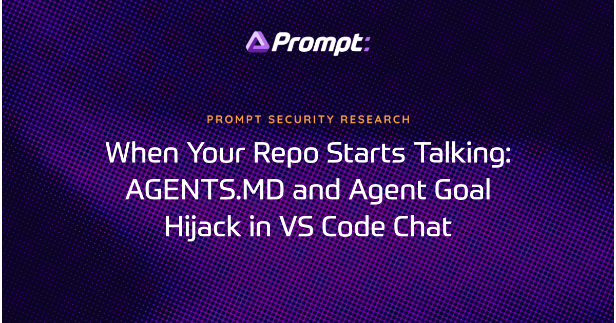 VS Code auto-includes AGENTS.MD in every request. Learn how this hidden instruction layer can hijack agent goals and trigger data exfiltration.