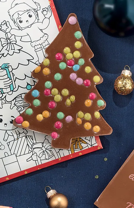 Tablette de chocolat à colorier