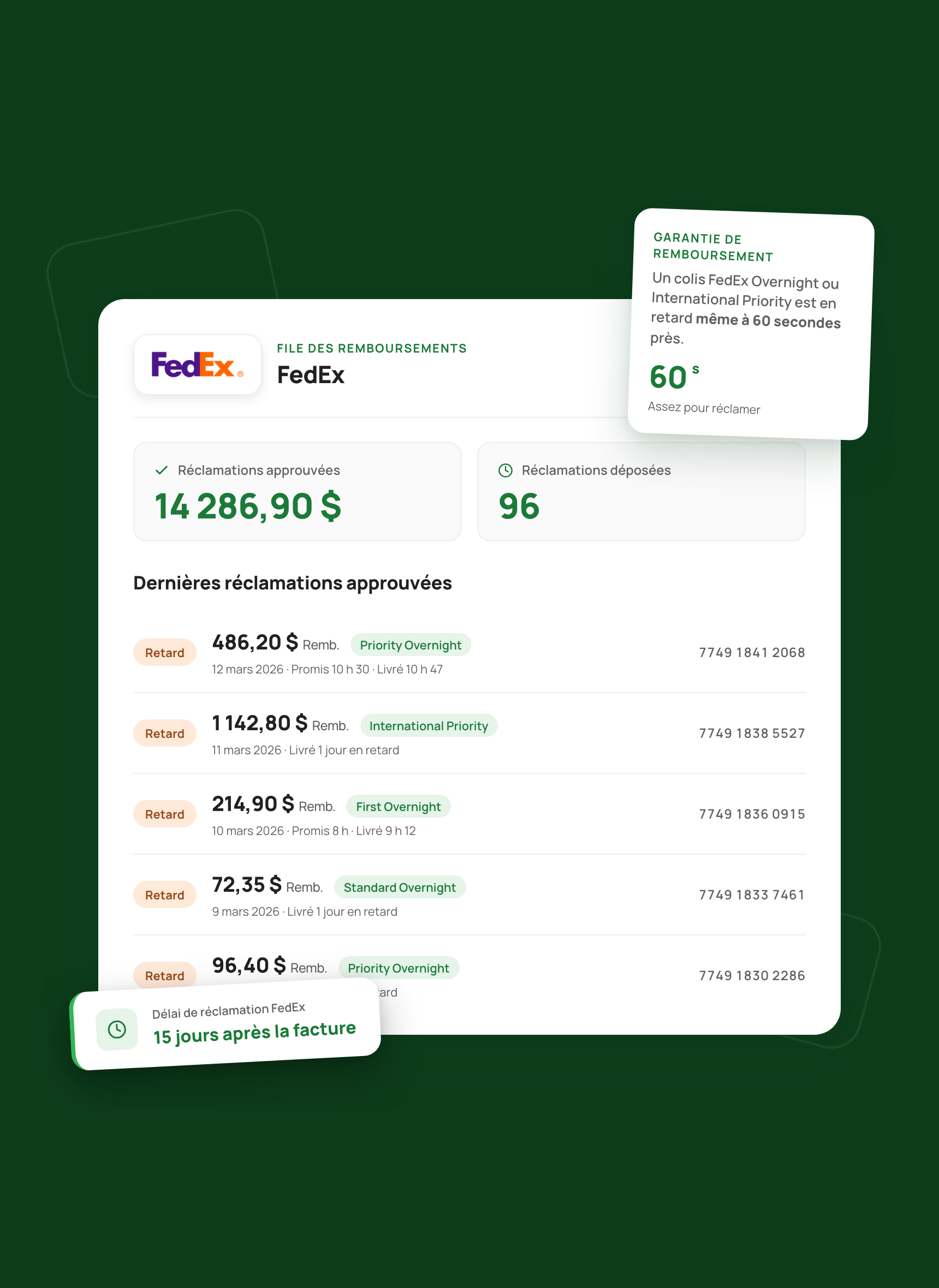 File de remboursements FedEx Express