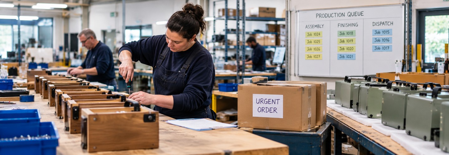 Making room for an urgent order