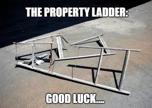 A broken ladder on the groundAI-generated content may be incorrect.