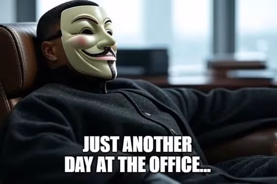 A person wearing a mask