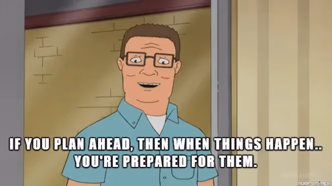 Always be prepared - hank hill post - Imgur