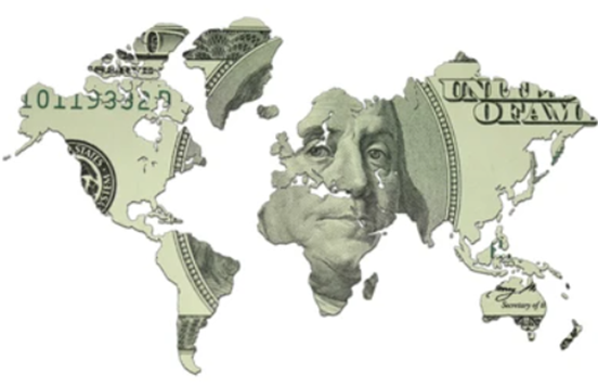 A map of the world with moneyAI-generated content may be incorrect.